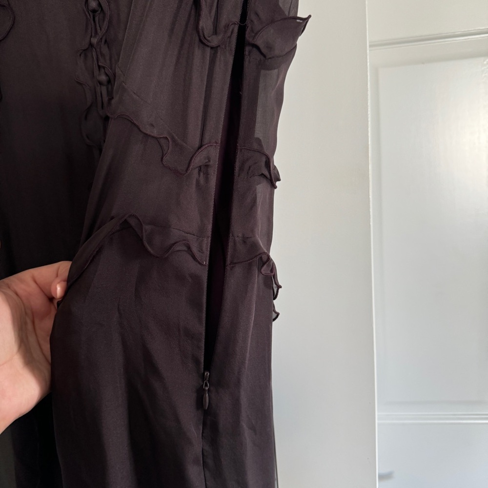 Rebecca Taylor Silk Ruffled Maxi Dress - Picture 9 of 13